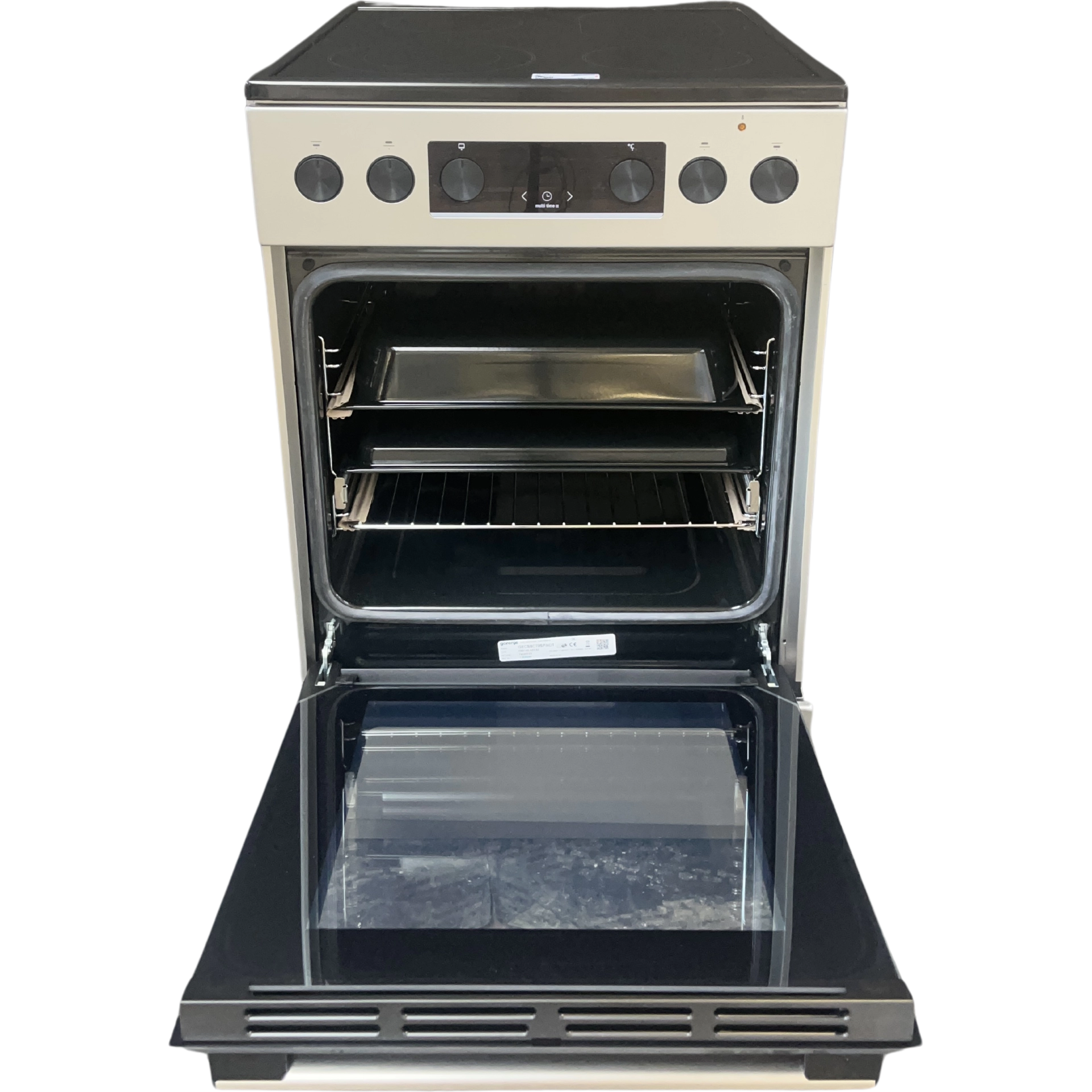 Готварска печка Gorenje GECS5C7, 50см, стъклокерамика, Aqua Clean - Image 2
