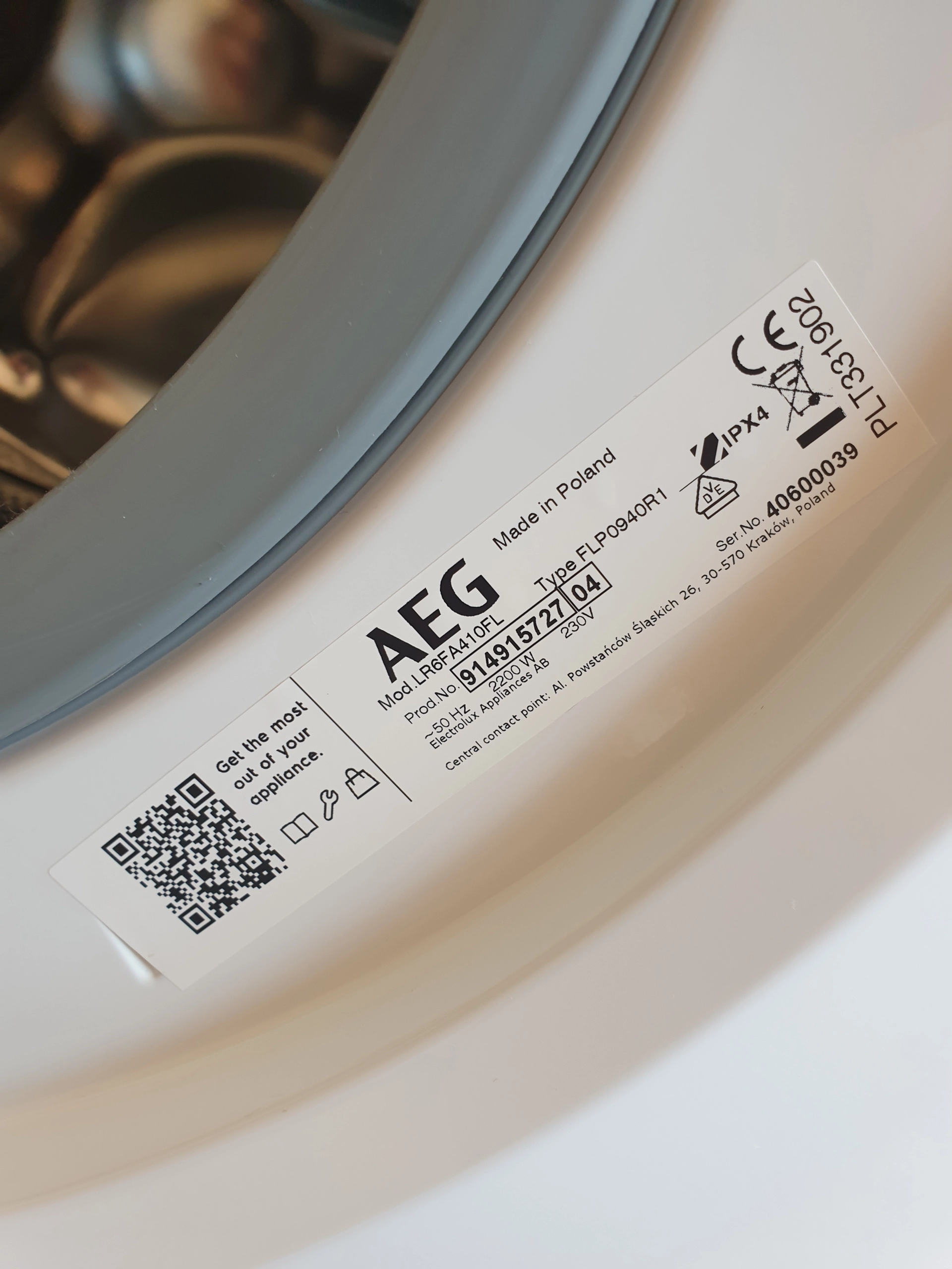 Пералня AEG LR6FA410FL, 10 кг, 1400 об./мин. - Image 5