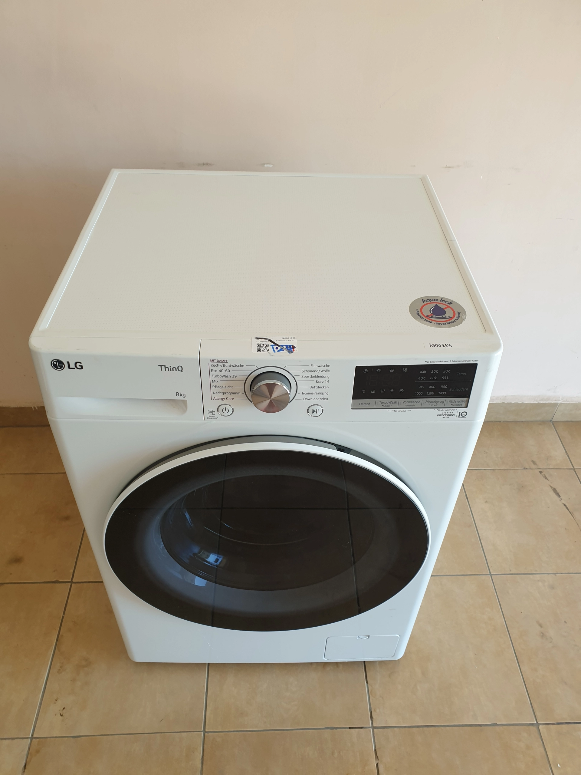 Пералня LG Waschmaschine F4WV708P2BA 8кг./1400об. - Image 3