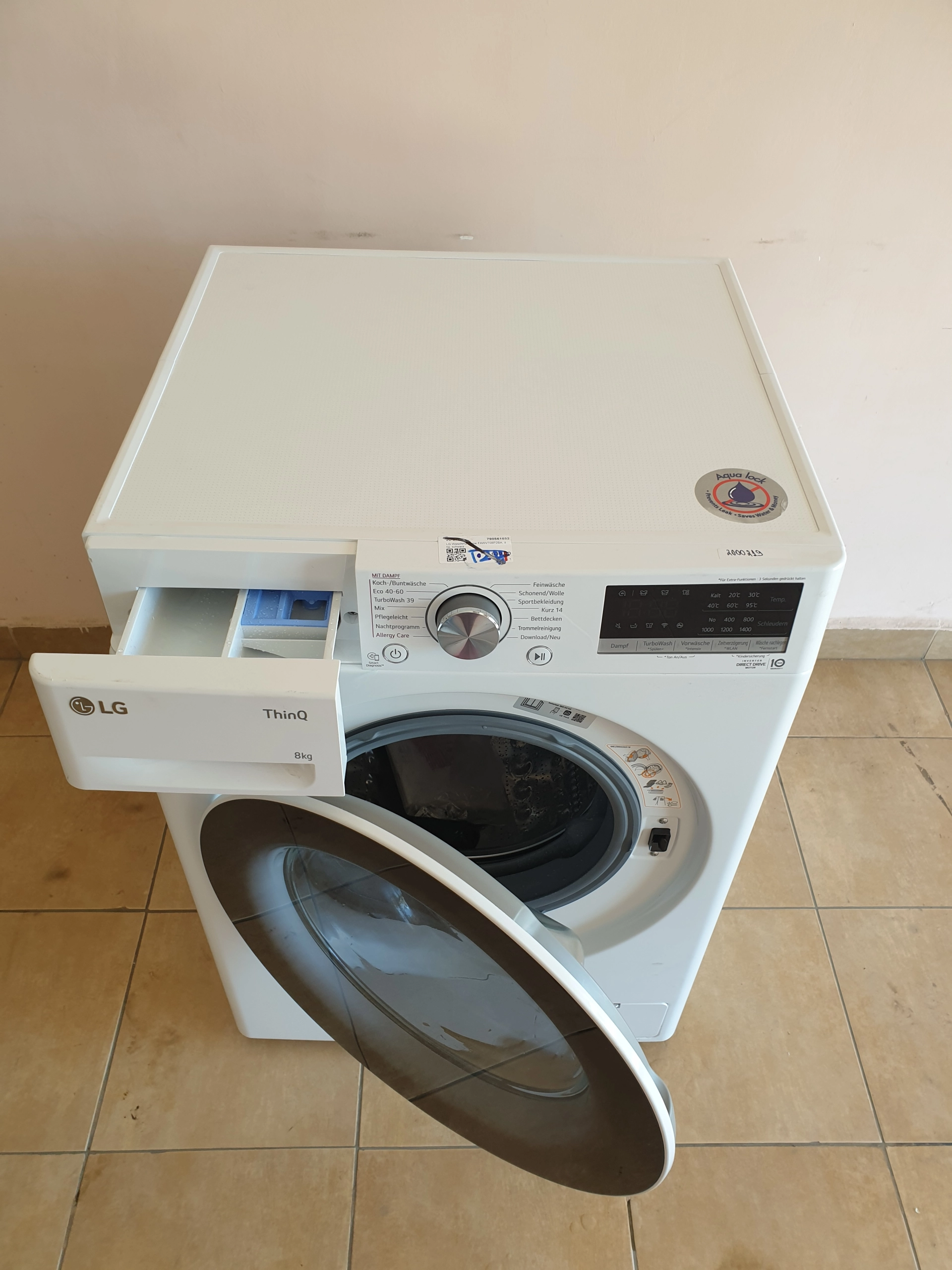 Пералня LG Waschmaschine F4WV708P2BA 8кг./1400об. - Image 4