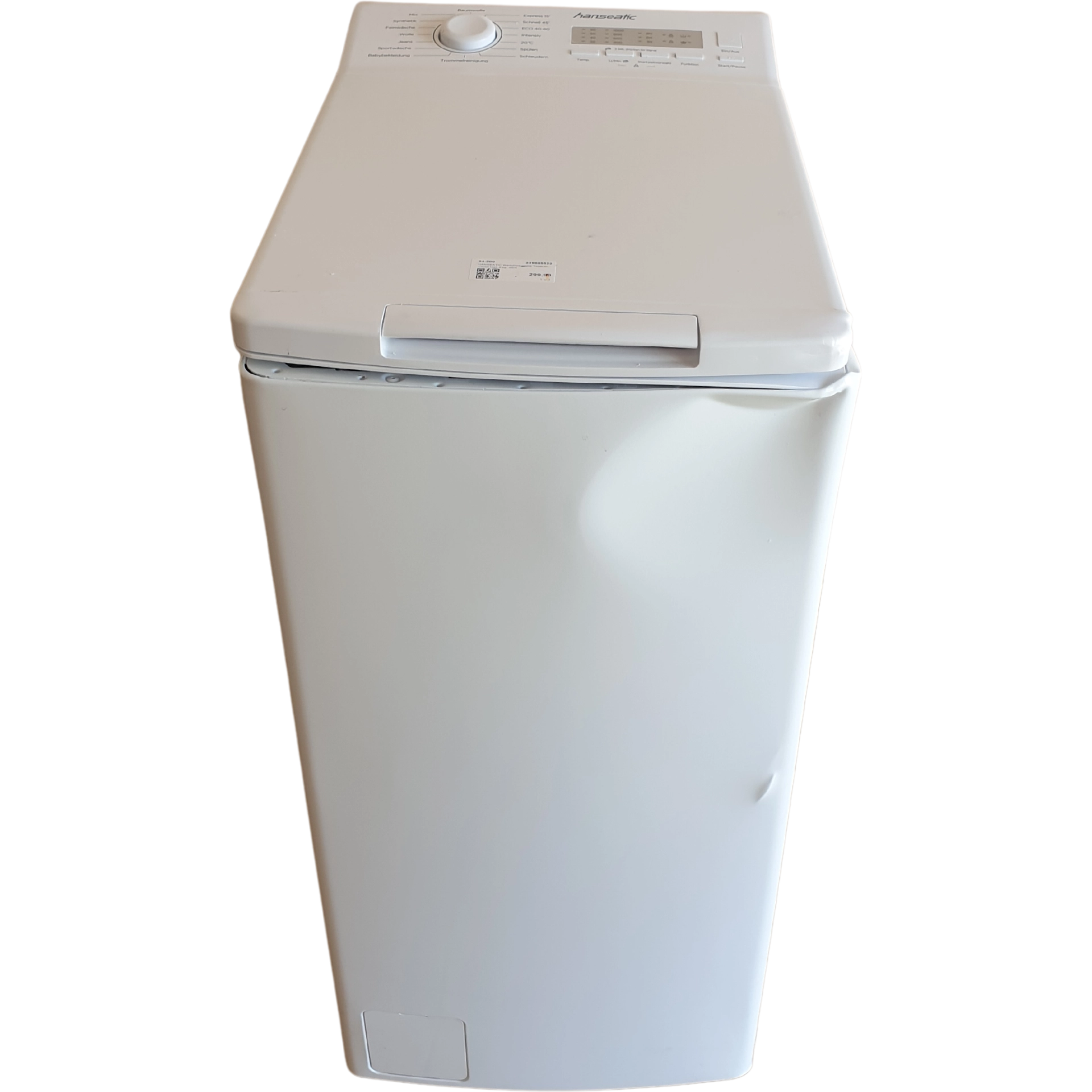 Пералня Hanseatic с горно зареждане HTW610D, 6 кг, 1000 об./мин.