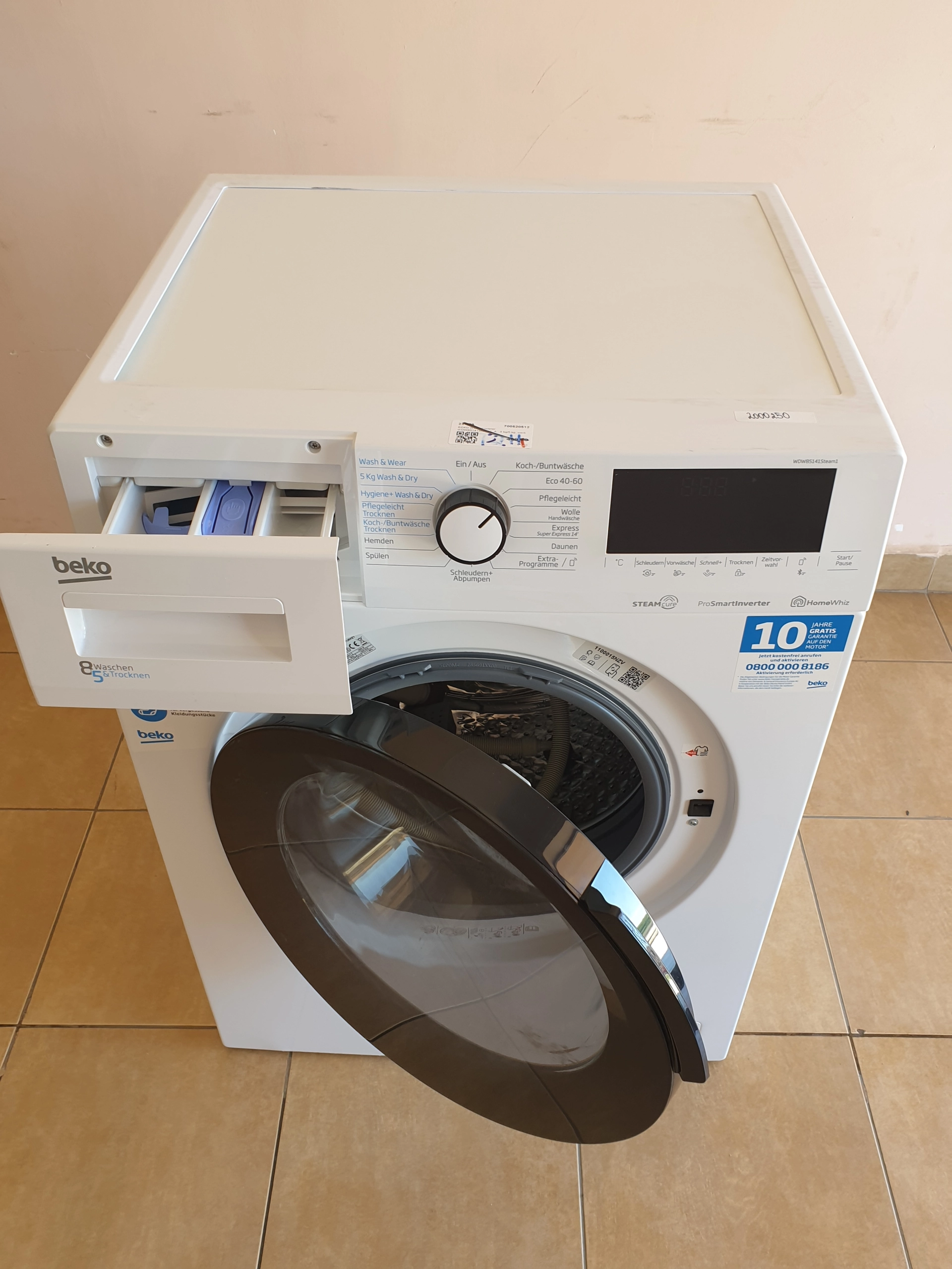 Пералня със сушилня Beko WDW85141 Steam1, 8+5кг , 1400 об./мин. - Image 3
