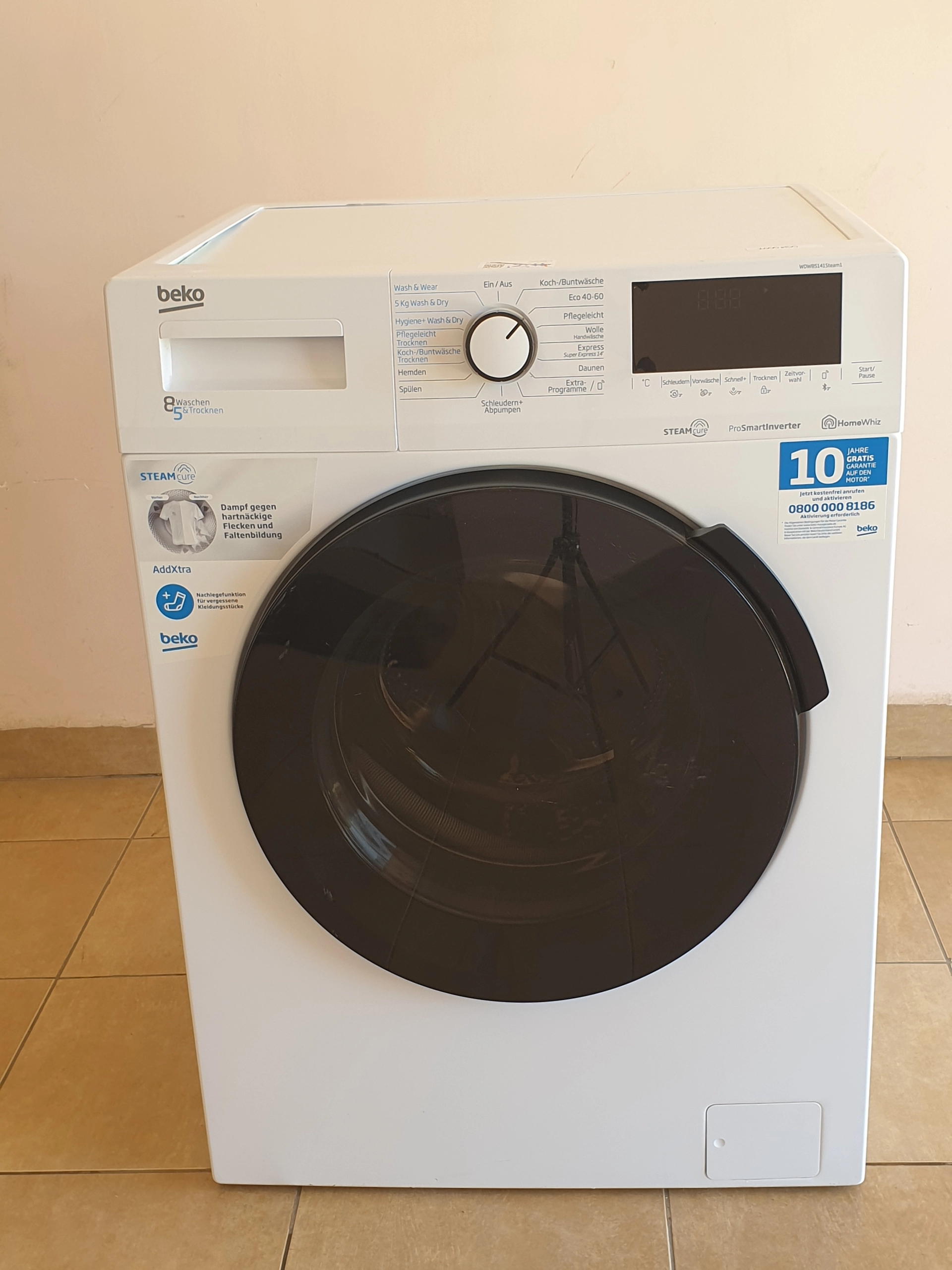 Пералня със сушилня Beko WDW85141 Steam1, 8+5кг , 1400 об./мин. - Image 2
