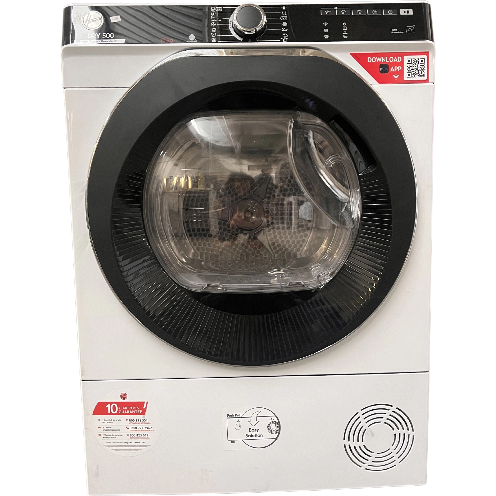 Сушилня Hoover NDPEH10A2TCBEXSS, 10кг, термопомпа
