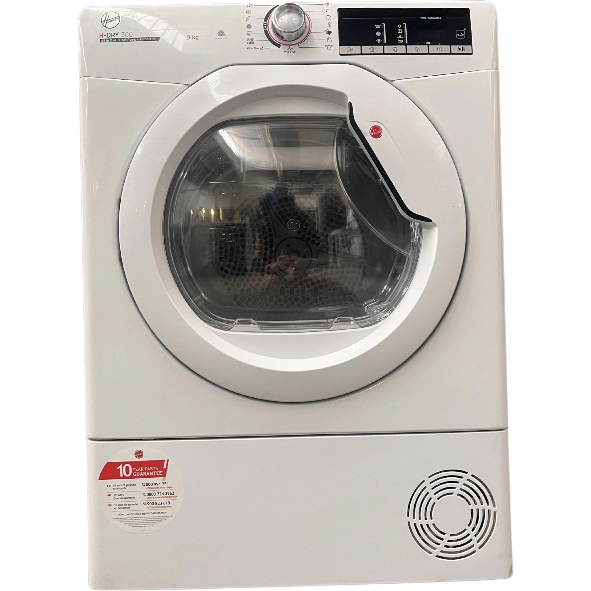 Сушилня Hoover HLE H9A2TE-S, 9кг, термопомпа