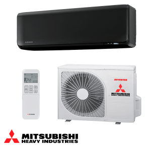 Инверторен климатик Mitsubishi Heavy Industries SRK 25 ZT-WFB + SRC 25 ZT-W - черен